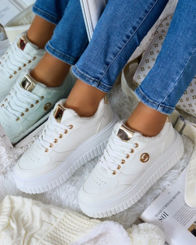 Royalfashion Затоплени дамски маратонки с кожа Sofi