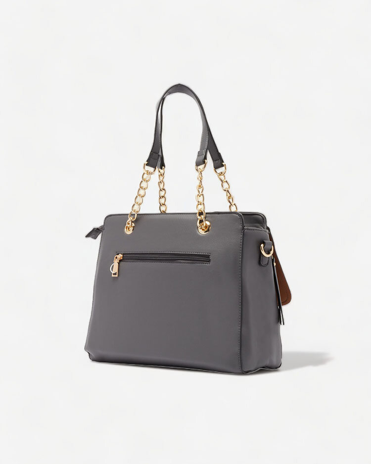 Royalfashion Сива дамска чанта