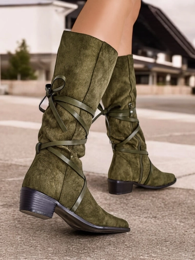 Royalfashion Ниски ботуши с нисък ток Rolizoo