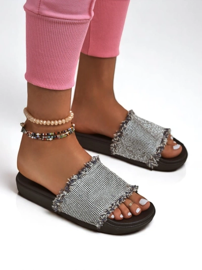 Royalfashion Дамски чехли на плоска подметка SparkleWalk