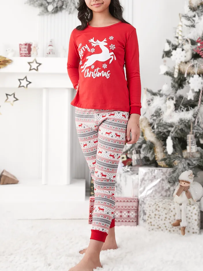 Royalfashion Коледни детски пижами с принт