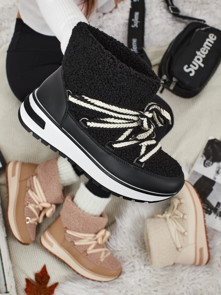 Дамски боти тип снегоходки с пух Verruna