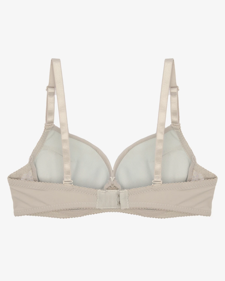 Гладък дантелен сутиен за жени в сиво - Бельо