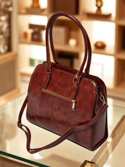 Дамска чанта тип shopper от еко кожа с релеф Iron Lace