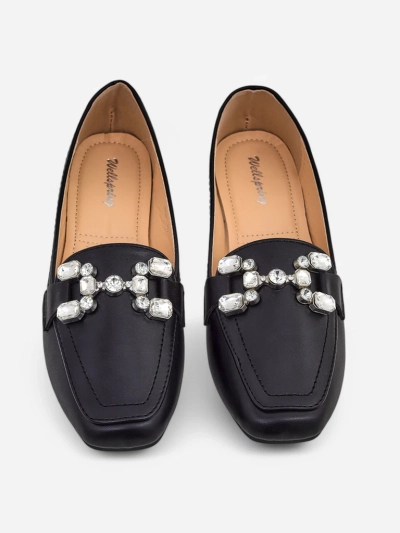 Royalfashion Дамски мокасини с камъчета Lecilla