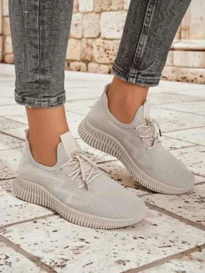 Aurelia Bianca – бели дамски сникърси Royalfashion на равна подметка