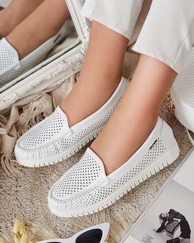 Royalfashion Дамски мокасини от естествена кожа Nafis