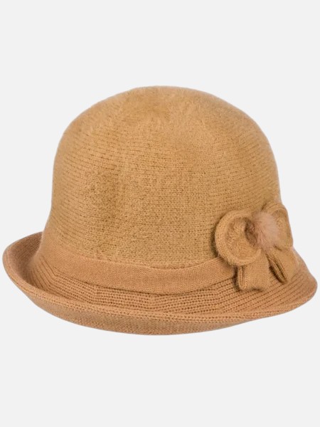 Дамска шапка бомбе с декорация Miss Grace