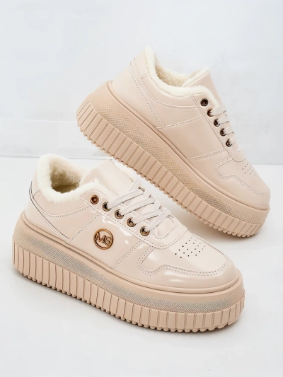 Royalfashion Затоплени дамски маратонки с кожа Rozit