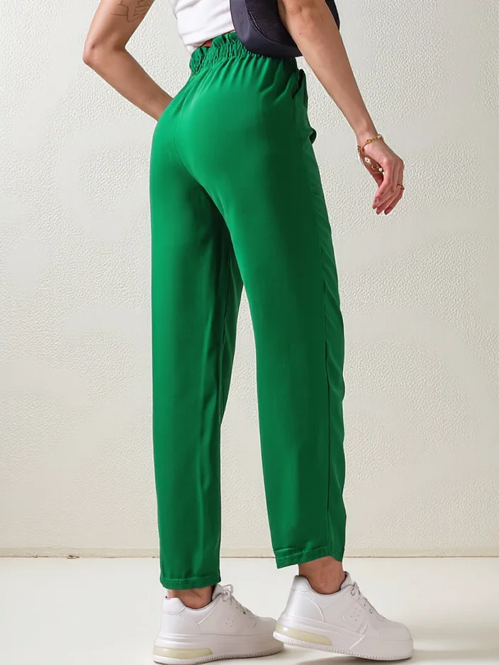 Royalfashion Обикновени дамски платнени панталони