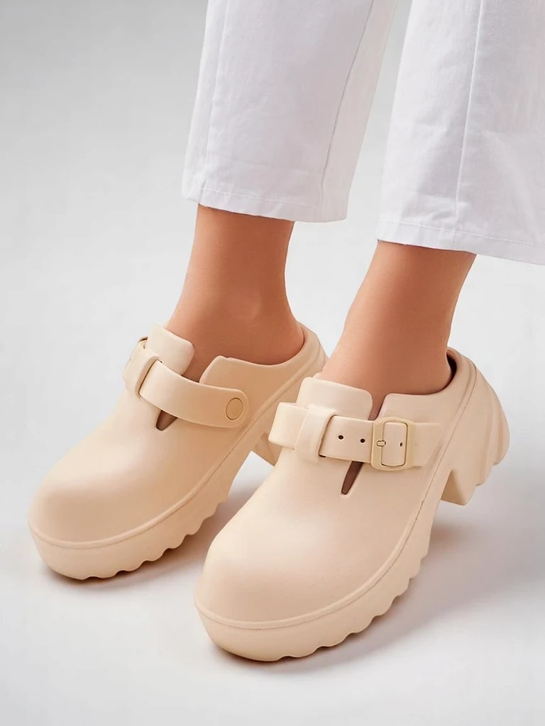 Royalfashion Жени гумени сандали на ток Voxones