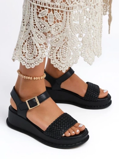 Royalfashion Дамски сандали на платформа с плетена каишка Fiolle