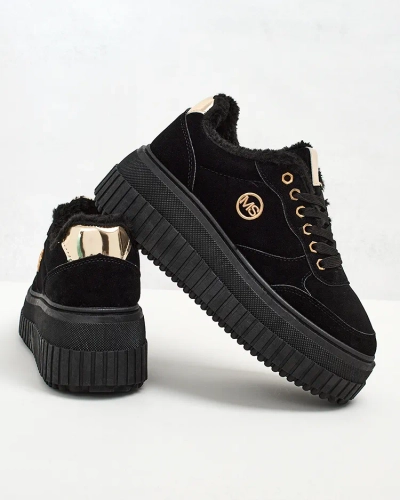 Royalfashion Затоплени дамски маратонки с кожа Nozii