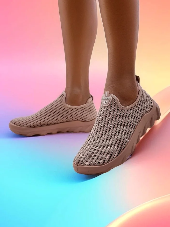 Royalfashion дамски мокасини от текстил Erra