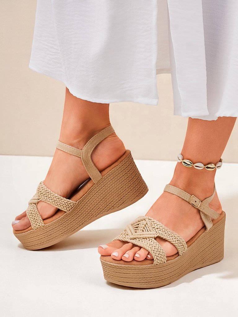 Royalfashion Дамски сандали на платформа с плитка Sunny Day