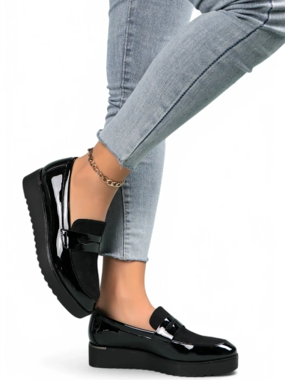 Royalfashion Дамски лакови мокасини Afidale