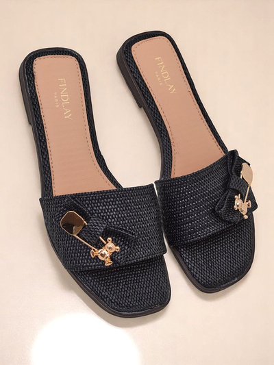 Royalfashion Дамски джапанки от слама Сандали Aurelia