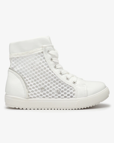 Бели момичешки маратонки Borris- Footwear