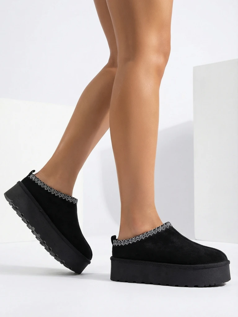 Royalfashion Къси ботуши, подобни на дамски зимни ботуши Фесио