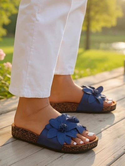 Royalfashion Дамски сандали с цветя Foules