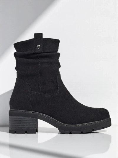 Дамски високи еко велурени боти Carmine