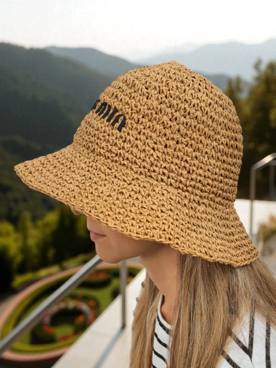 Royalfashion Дамска лятна шапка bucket hat с надпис