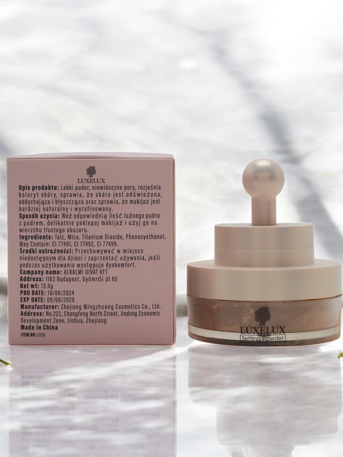 Luxelux Пудра без тежест с гъба за лице 04 13.5 г