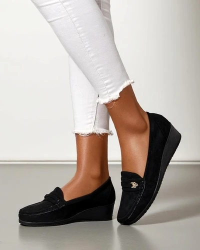 Royalfashion Женски мокасини на ниска платформа Polefle