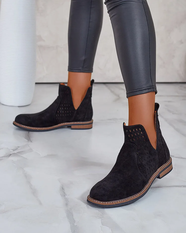 Royalfashion Дамски ботуши Ovilla от велур eko