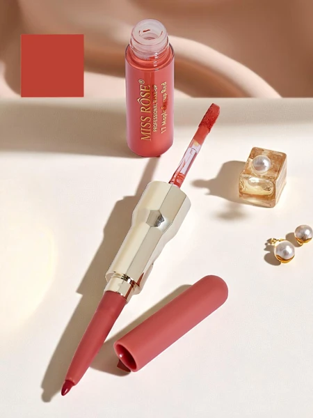 Течно червило и молив за устни 2-в-1 Ягодов мус