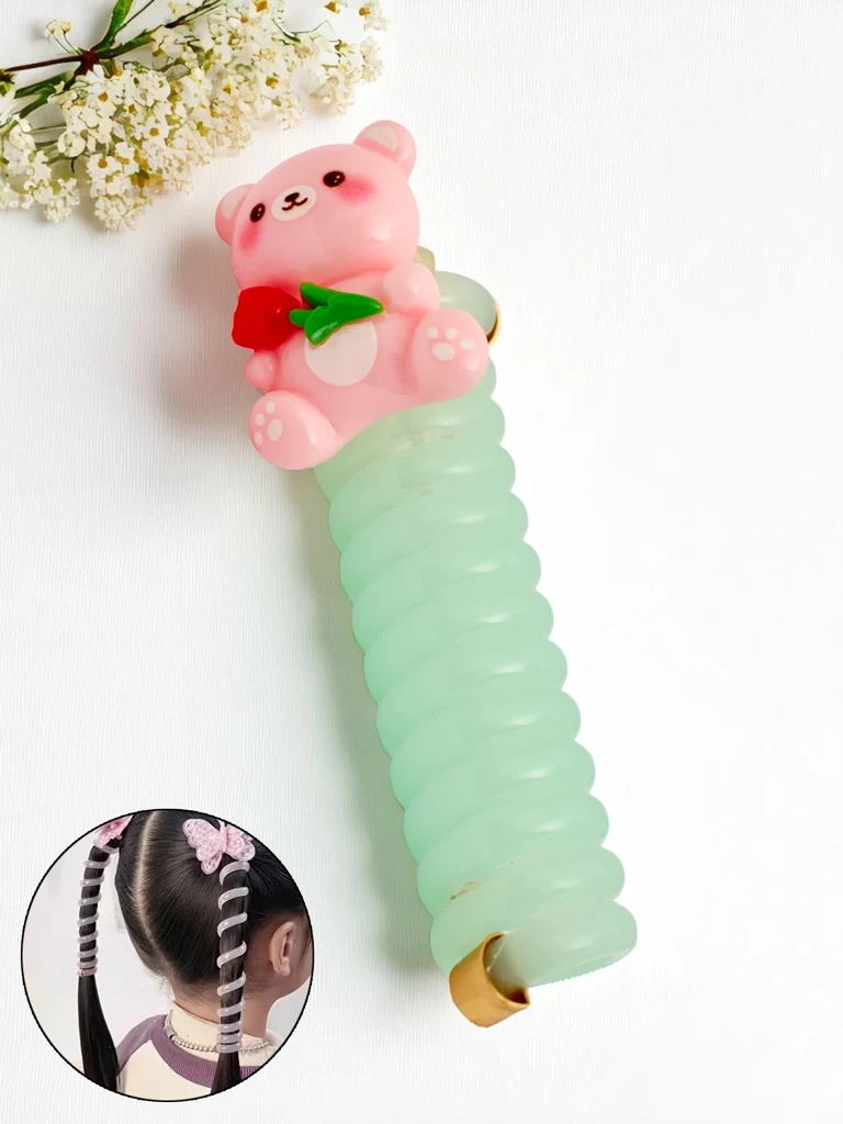 Royalfashion Ластик за коса пружина с мече Teddy Twist