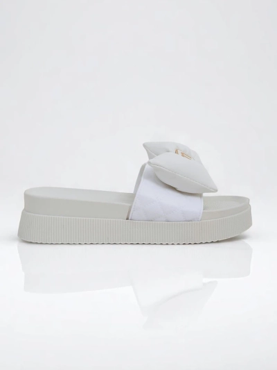 Royalfashion Дамски чехли на платформа с панделка Mivo Jump