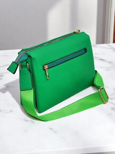 Royalfashion Клъч чанта за жени с плисирана предна част