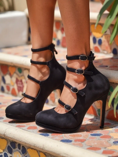 Royalfashion Женски токчета с каишки Celose