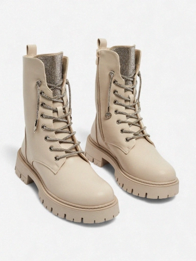 Дамски еко кожени боти с връзки Farly