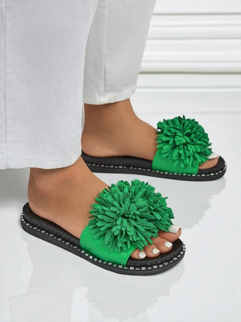 Royalfashion Дамски чехли на плоска подметка Flora Blide