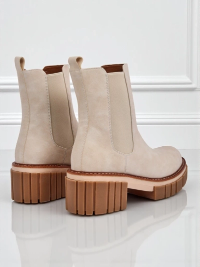 Боти до глезена на токче от еко набук Amber Walk