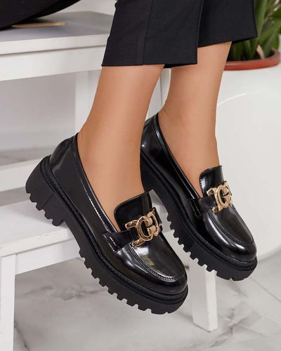 Royalfashion Дамски лакирани мокасини Bevevra