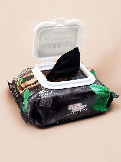 Овлажняващи почистващи кърпички за премахване на грим 40 бр.