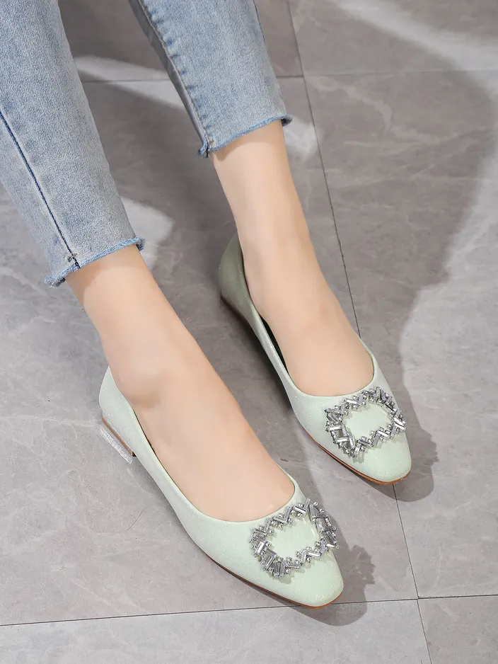 Royalfashion Женски балетни обувки с брокат Ofenale