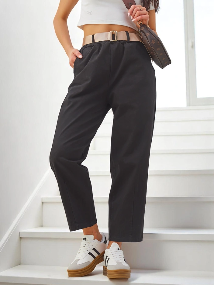 Royalfashion Памучни права дамски панталони