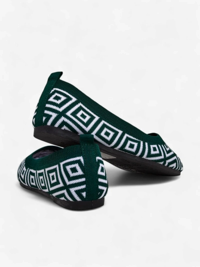 Royalfashion дамски балеринки от плат с геометричен принт Metric