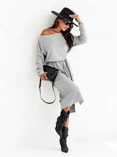 Royalfashion Дамска миди рокля