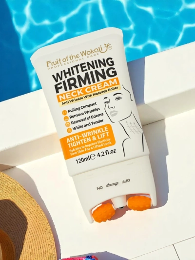 Стягащ и озаряващ крем за шия с масажор