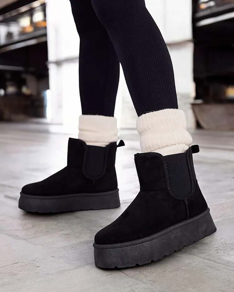 Royalfashion Дамски къси ботуши Nomas a'la snow boots