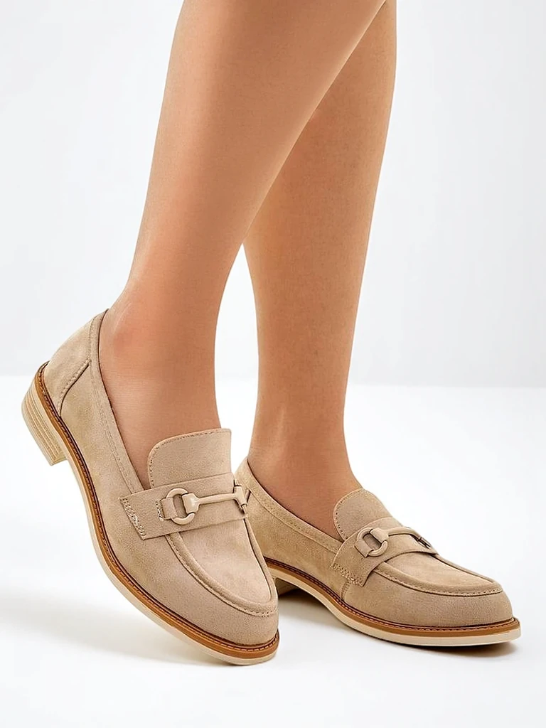 Royalfashion дамски экосуйд мокасини Etolie