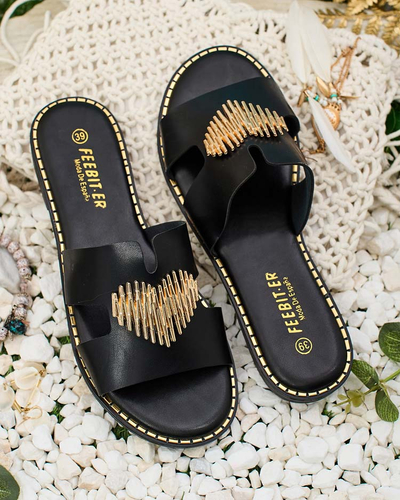 Royalfashion Дамски джапанки с плоска подметка Ortyca