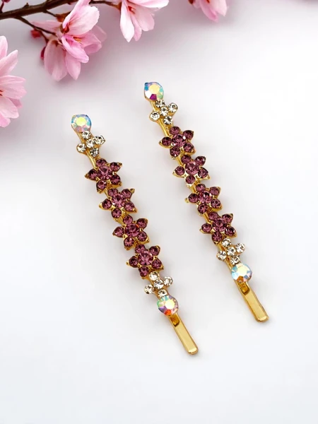 Royalfashion Фиба за коса с цветя от кристали Sparkle Blossom