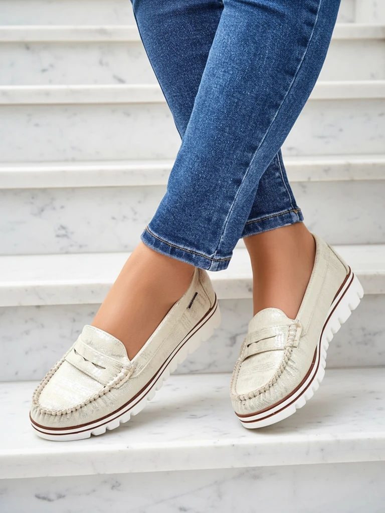 Royalfashion Жени екологични замшеви мокасини Bellisse