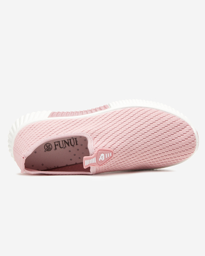 Różowe damskie wsuwane buty sportowe Banila - Obuwie